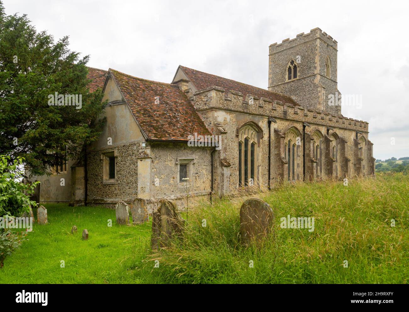 Village parish church of Saint Mary, Edwardstone, Suffolk, England, UK Stock Photo