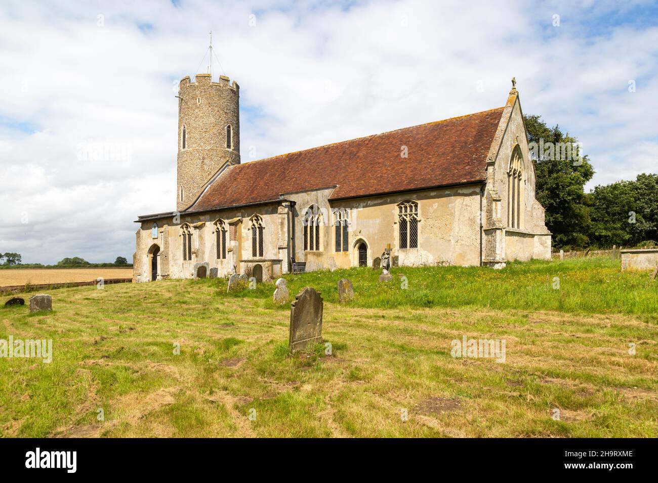 Village parish church of All Saints, Frostenden, Suffolk, England, UK Stock Photo