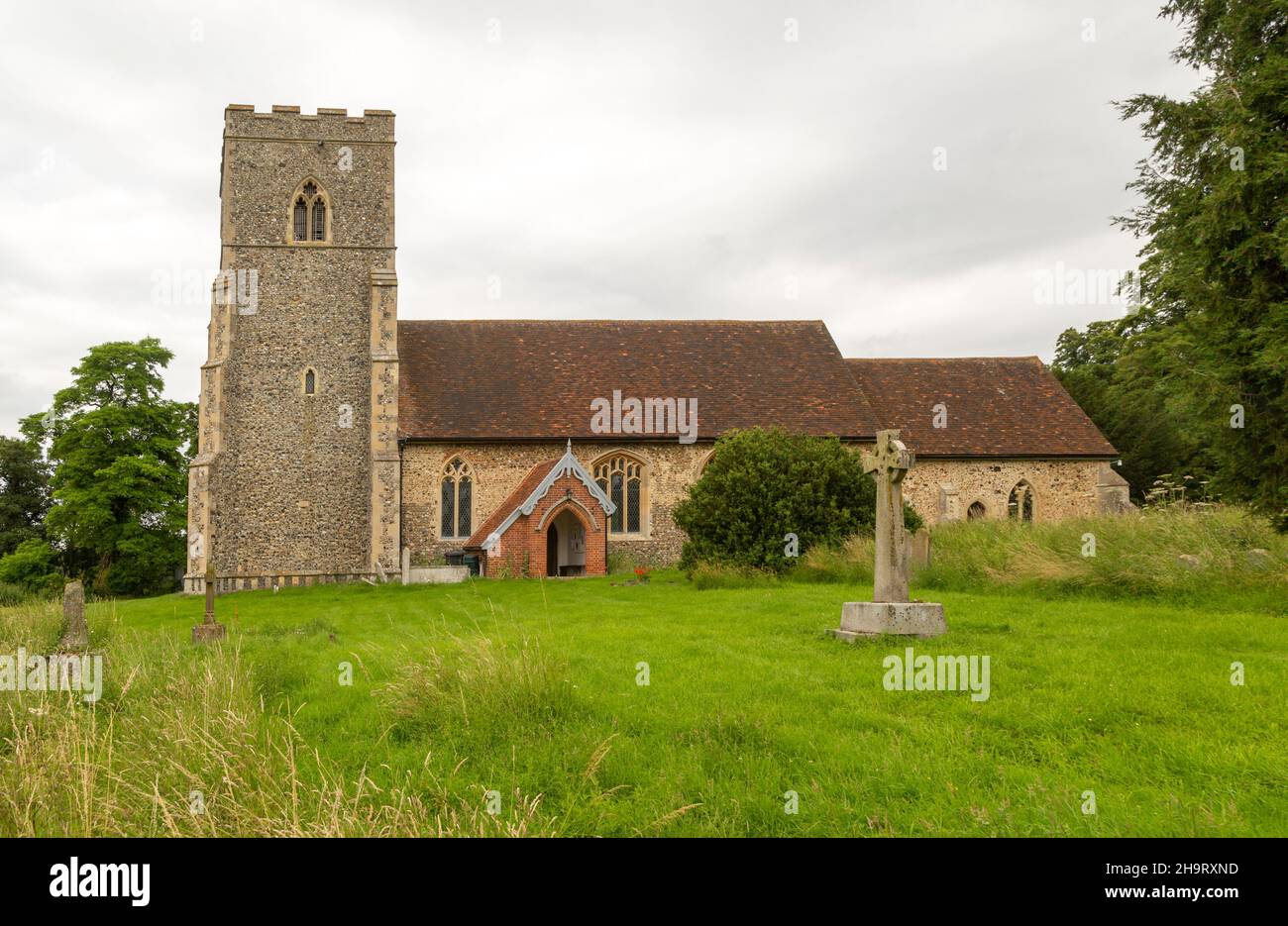Village parish church of Saint Mary, Edwardstone, Suffolk, England, UK Stock Photo