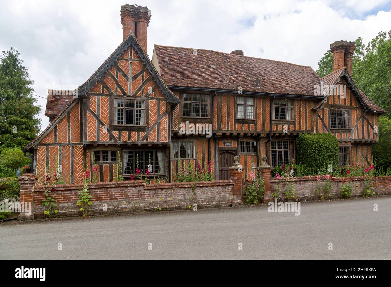 Listed building, farmhouse 16th century timberframed and red brick