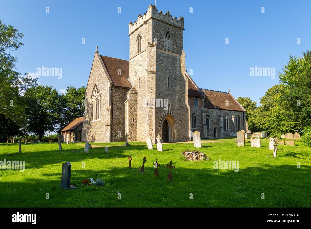 Village parish church of St Mary and St Peter, Barham, Claydon, Suffolk