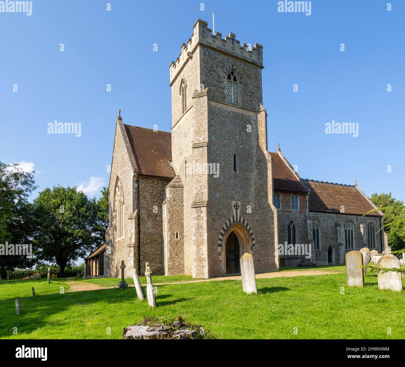 Village parish church of St Mary and St Peter, Barham, Claydon, Suffolk