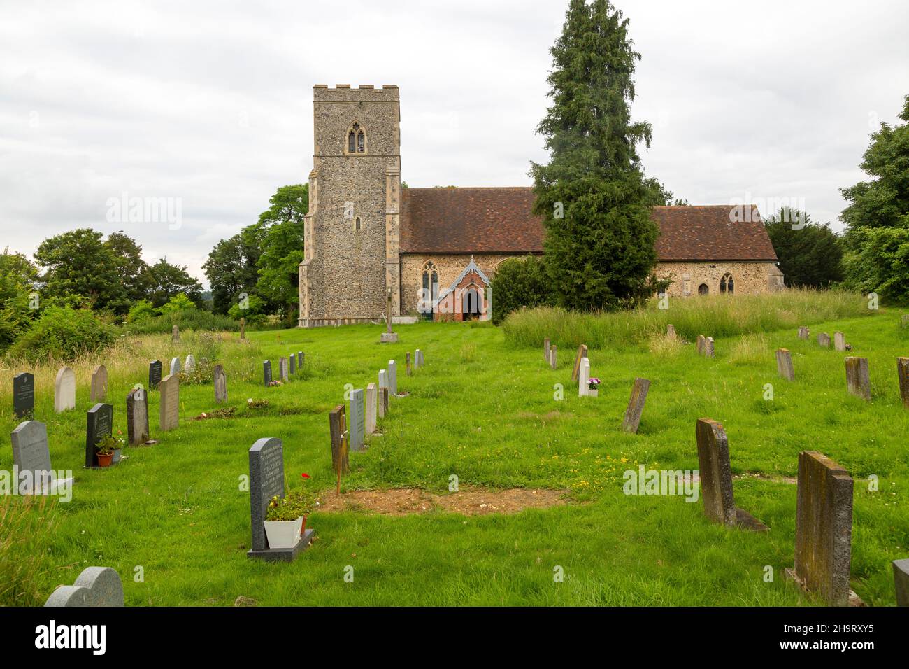 Village parish church of Saint Mary, Edwardstone, Suffolk, England, UK Stock Photo
