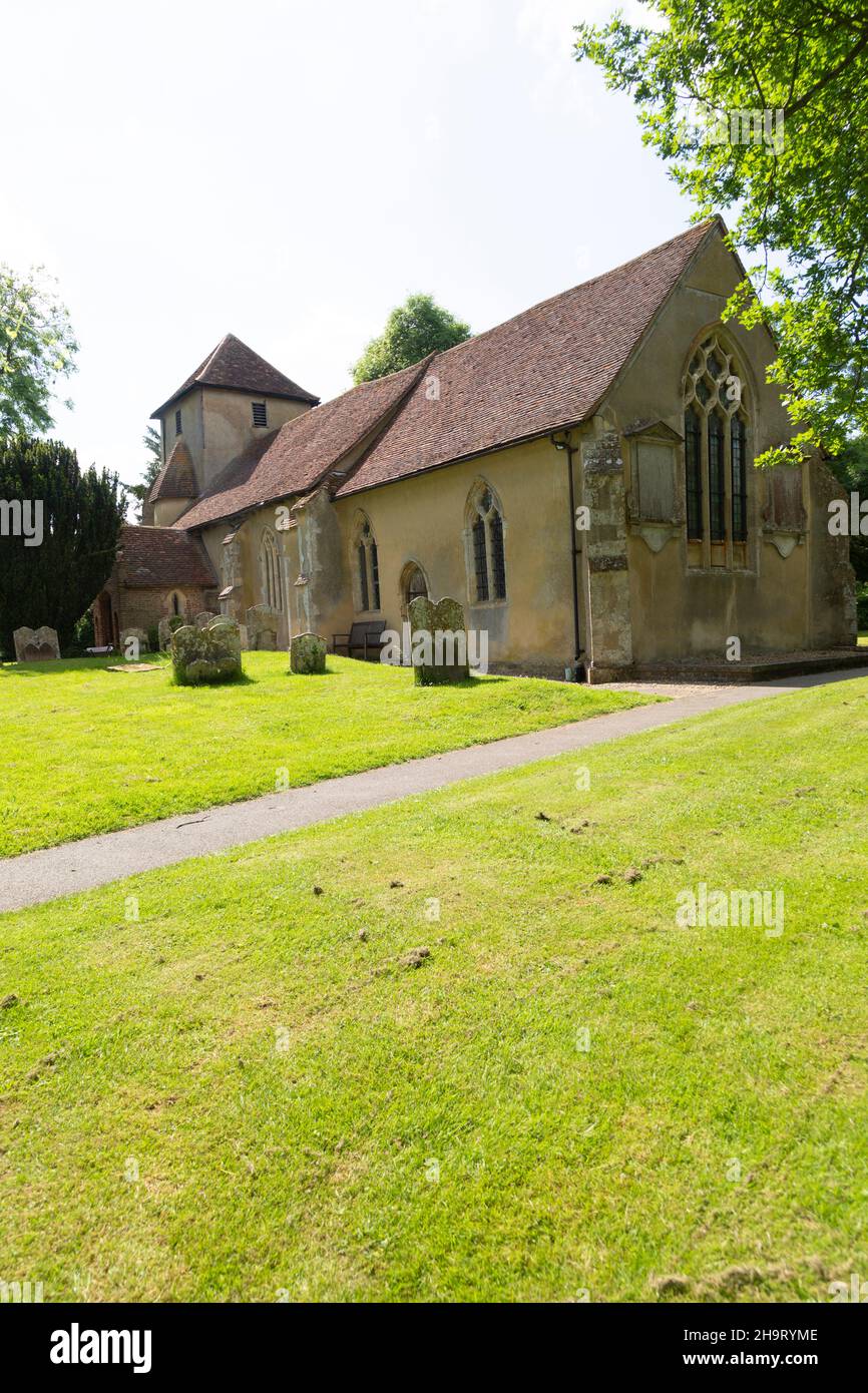 Village parish church of Saint Margaret, Whatfield, Suffolk, England