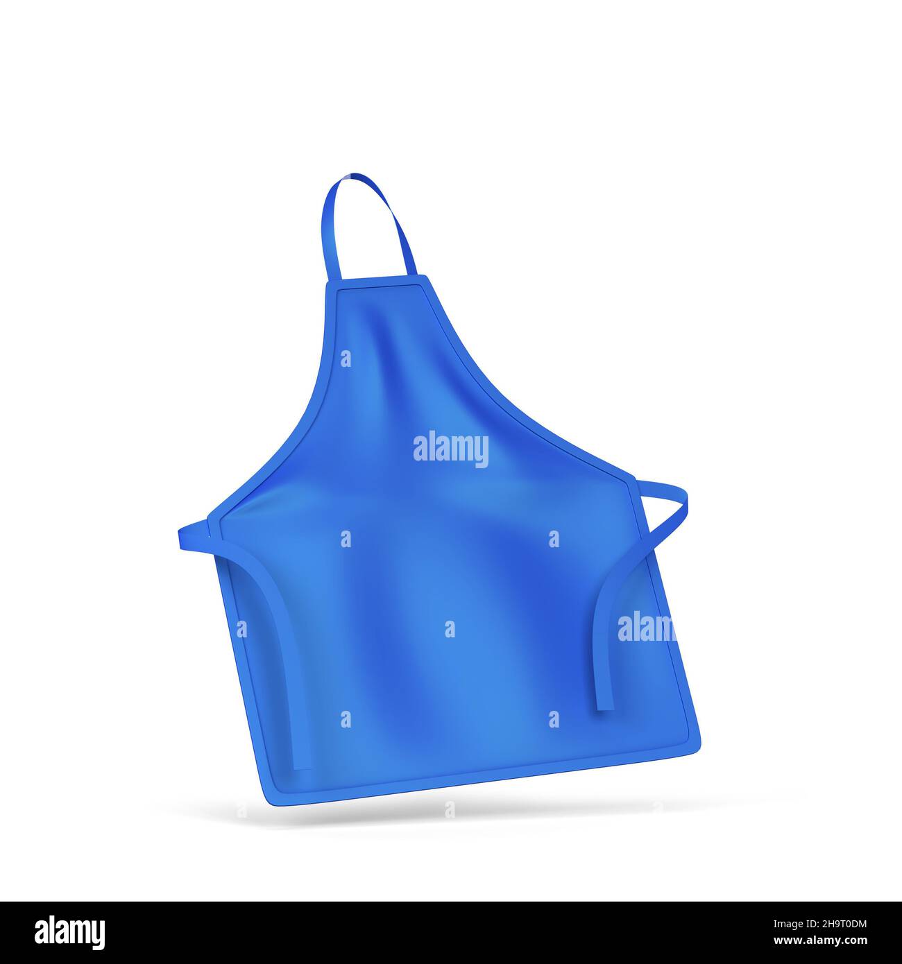 Blank kitchen apron mockup. 3d illustration isolated on white ...