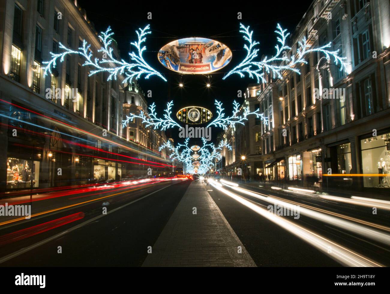 Christmas Lights Square Glasgow Stock Photo Alamy