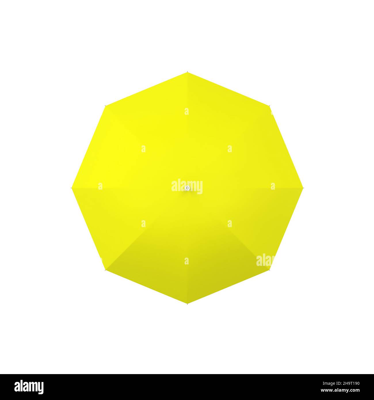 Blank opened umbrella. 3d illustration isolated on white background ...