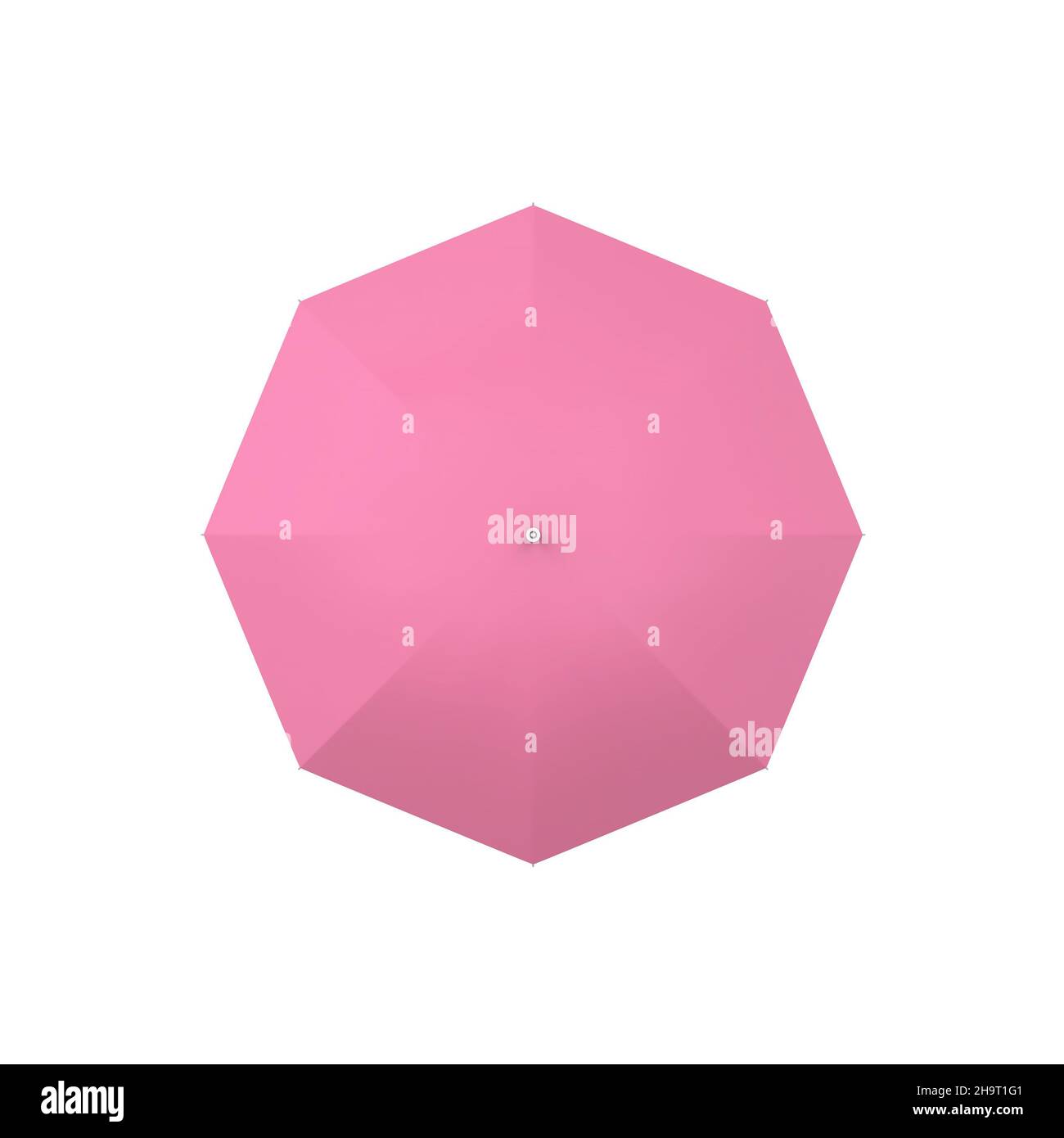 Blank opened umbrella. 3d illustration isolated on white background ...