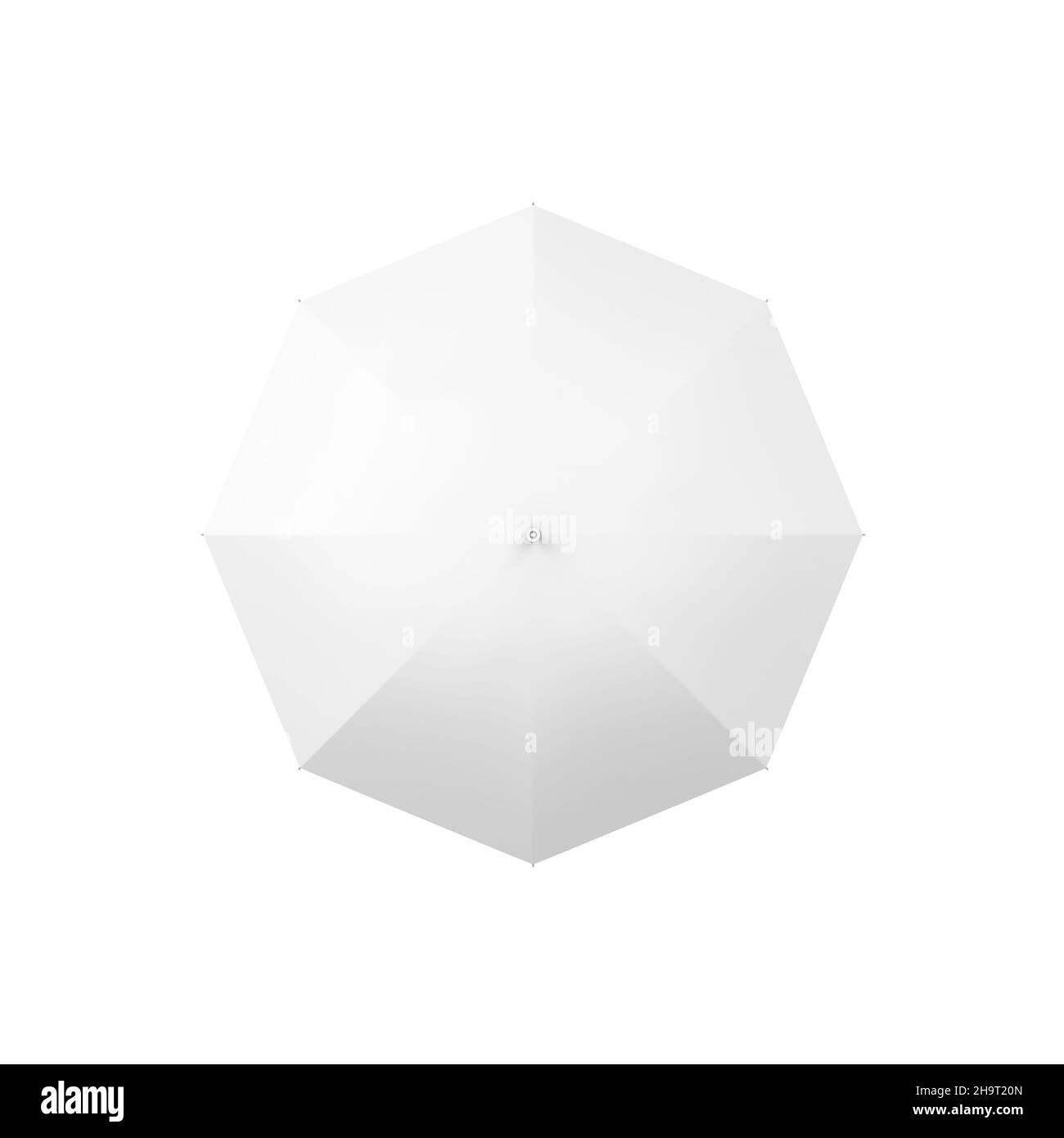 Blank opened umbrella. 3d illustration isolated on white background ...