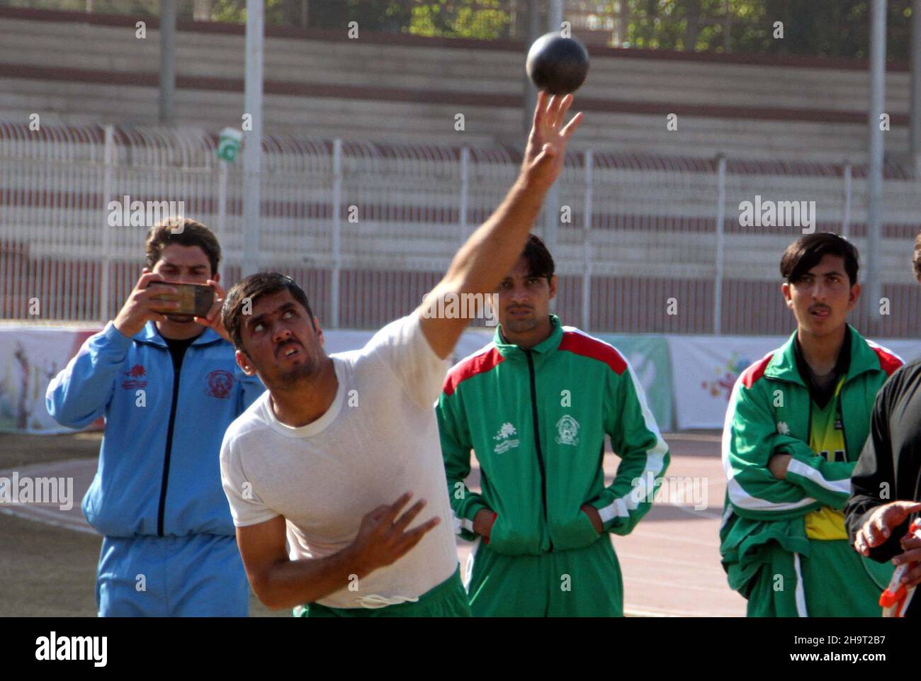 Players are in action during the Sports Festival Merged Areas held at