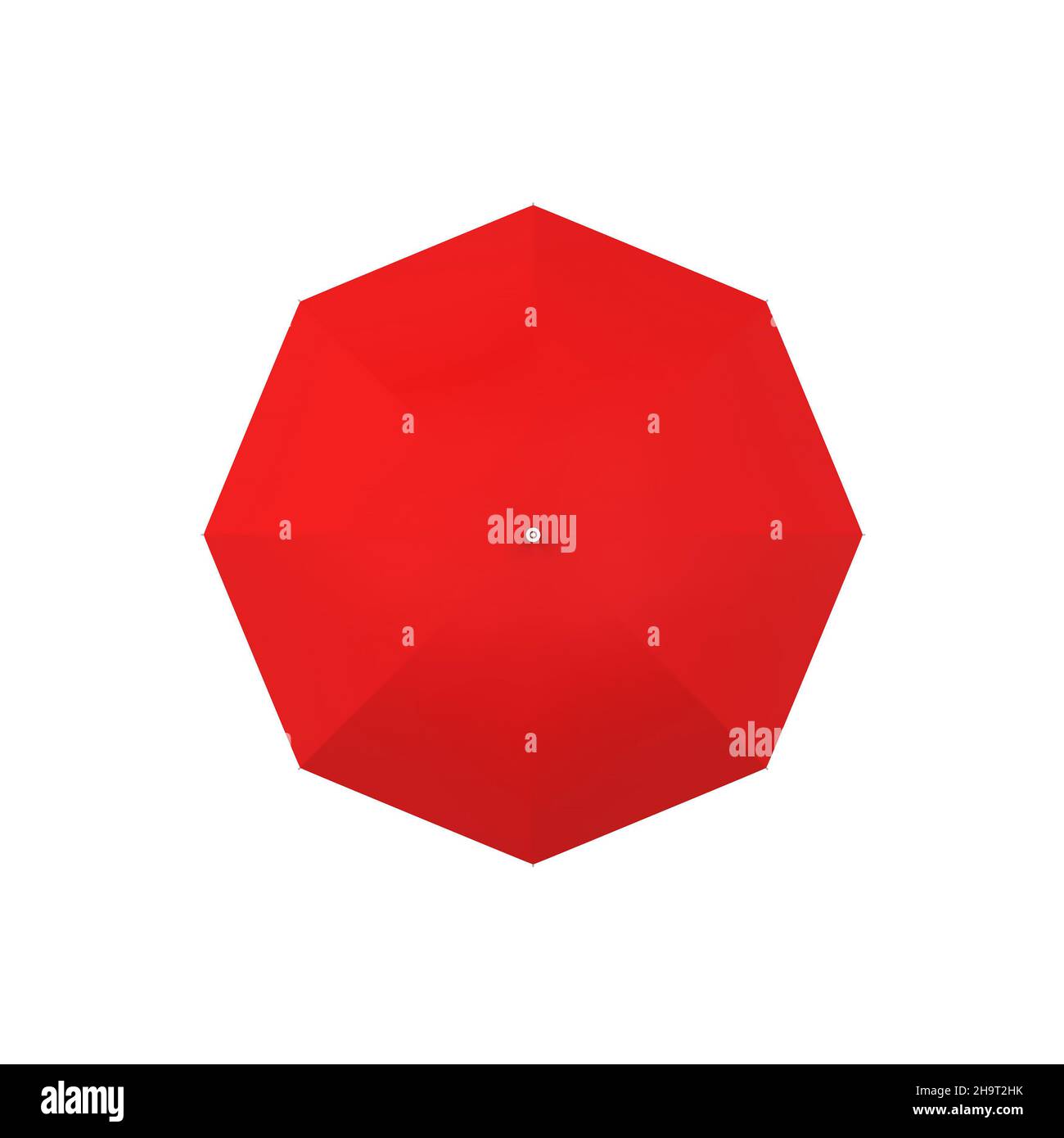 Blank opened umbrella. 3d illustration isolated on white background ...