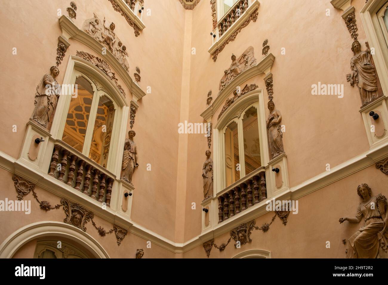 The Ornate González Martí National Museum of Ceramics and Sumptuary Arts in Valencia, Spain Stock Photo