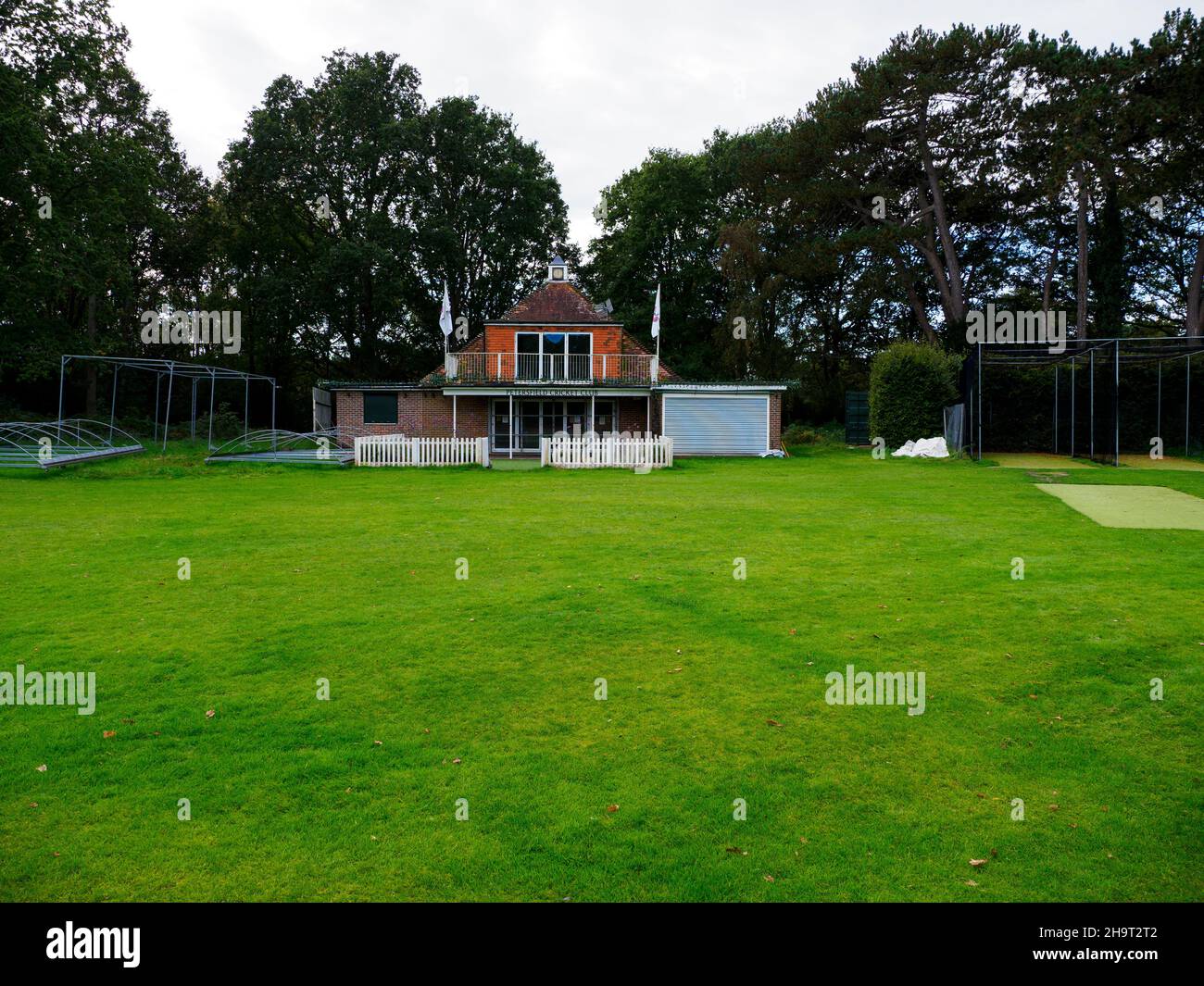 Petersfield Cricket club, Hampshire, UK Stock Photo