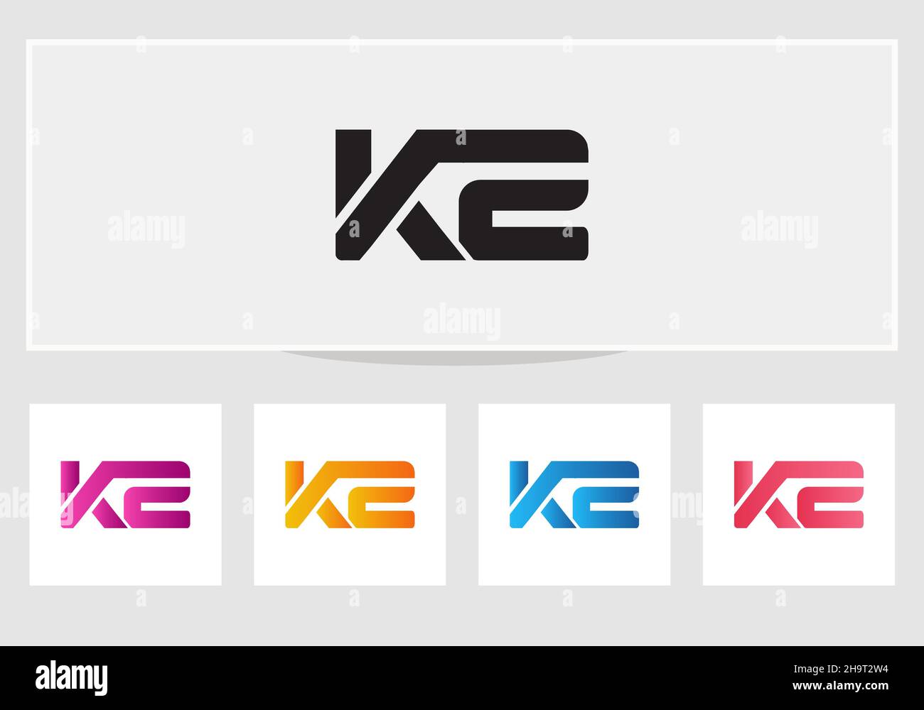 Modern KZ Logo Letter Design Template. KZ modern logo. KZ logo design ...