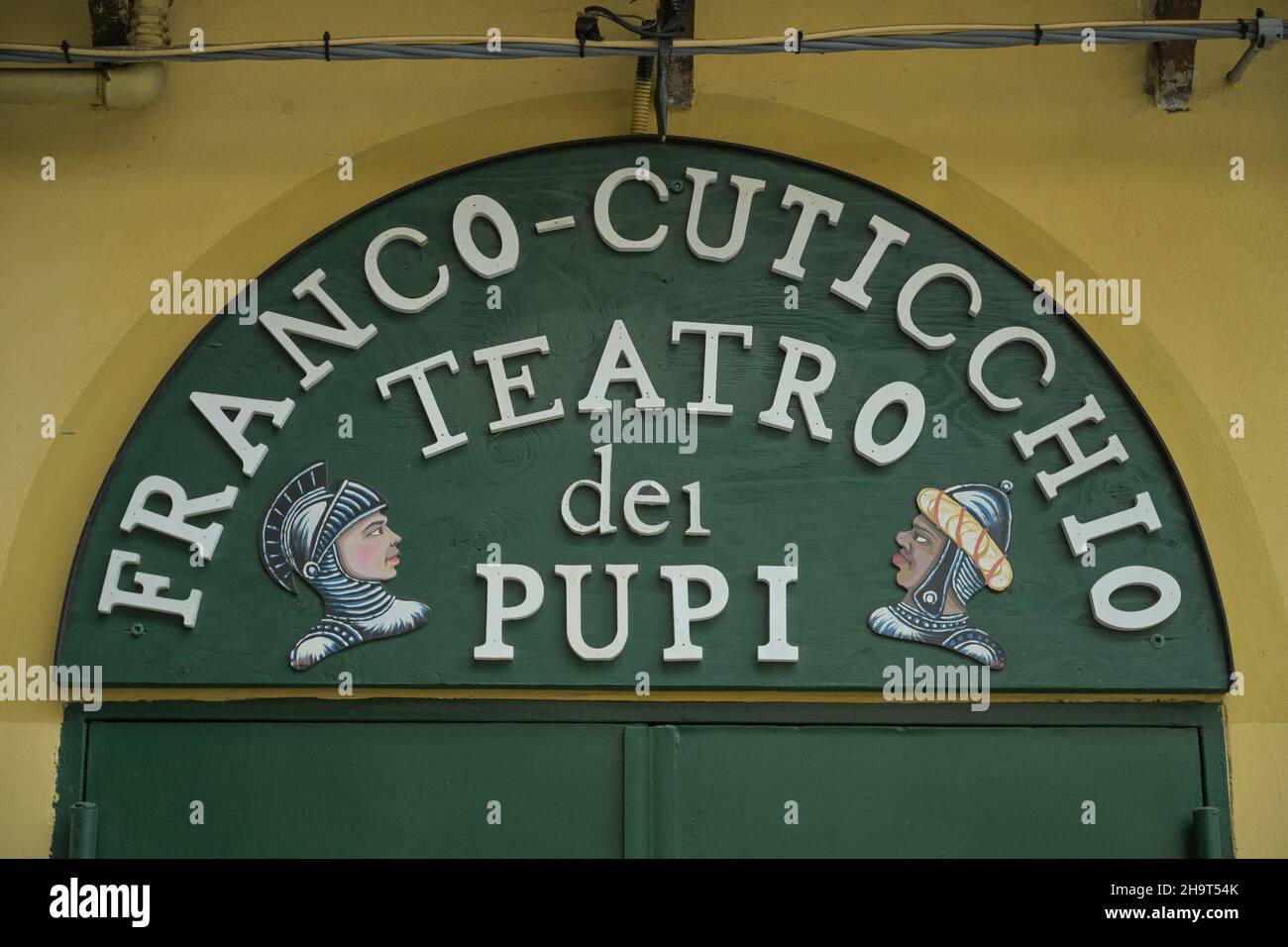 Puppentheater Teatro dei Pupi Franco Cuticchio, Palermo, Sizilien, Italien Stock Photo