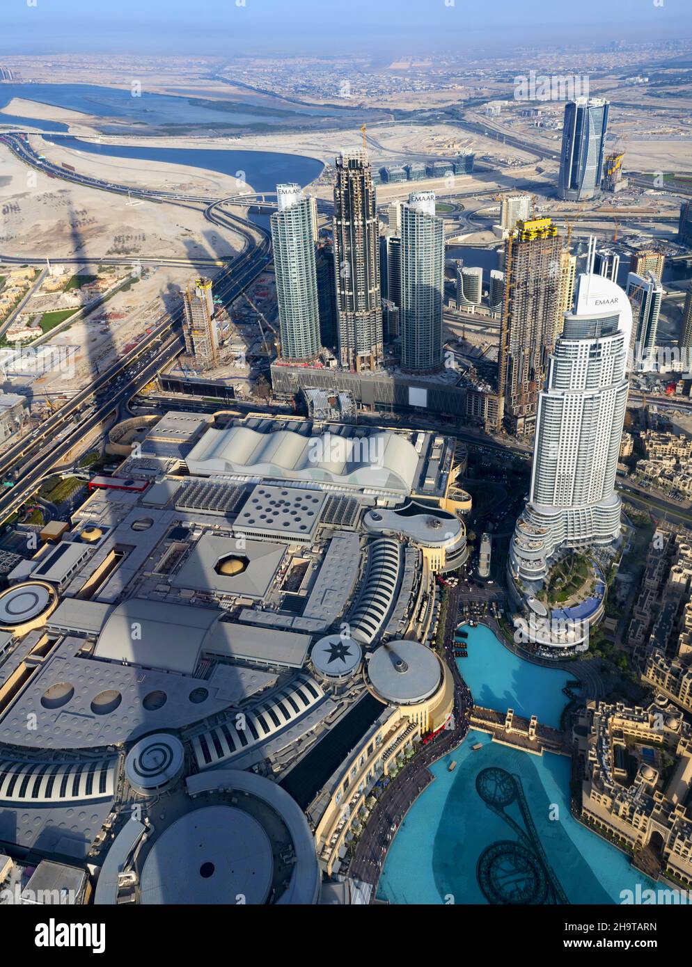 Aerial view of downtown of Dubai Stock Photo - Alamy