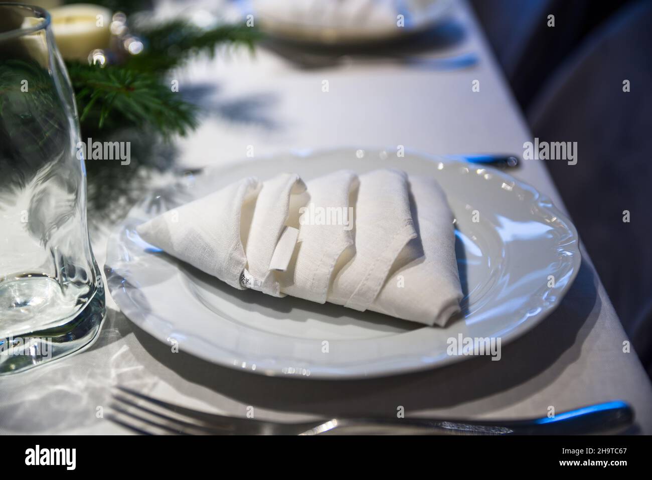Decorations for the holiday table Stock Photo