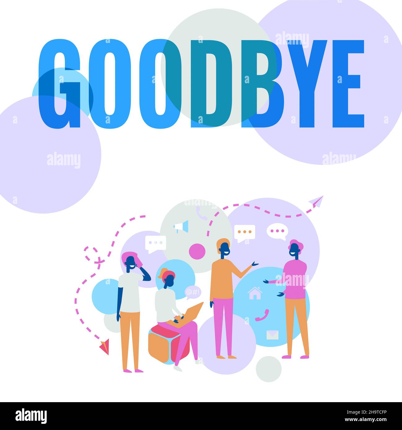 Sign displaying Goodbye. Business showcase used to express good wishes ...