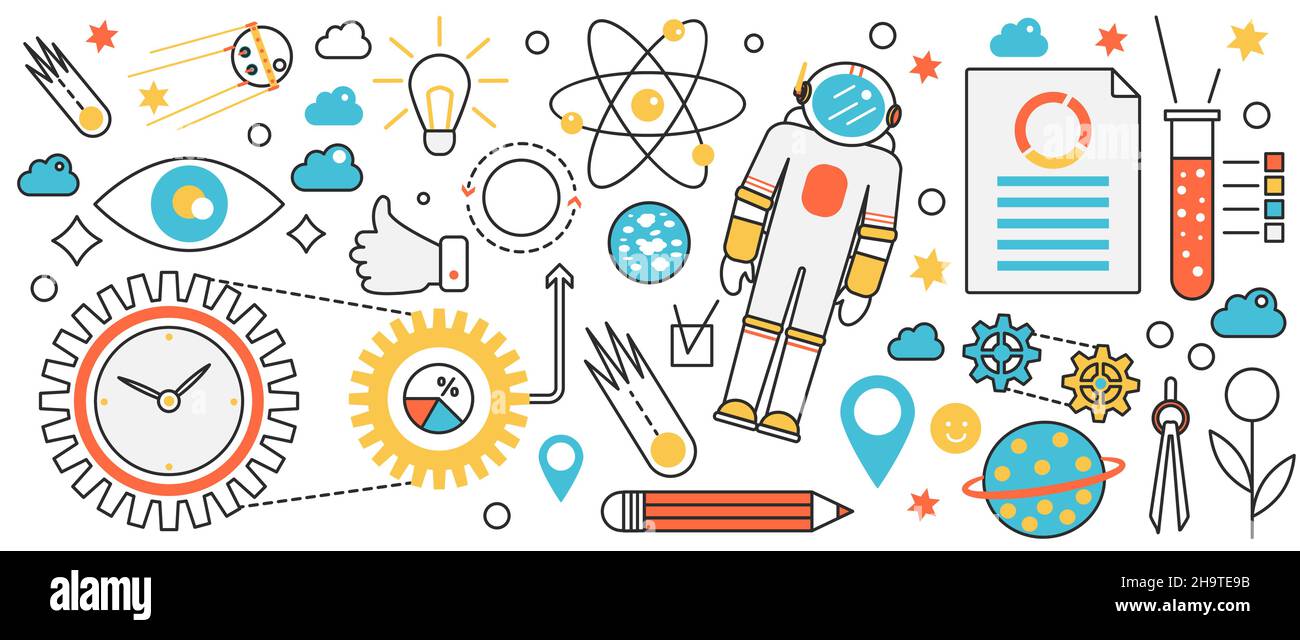 Science Exploration Design Space science exploration technology hi-res stock photography and ...