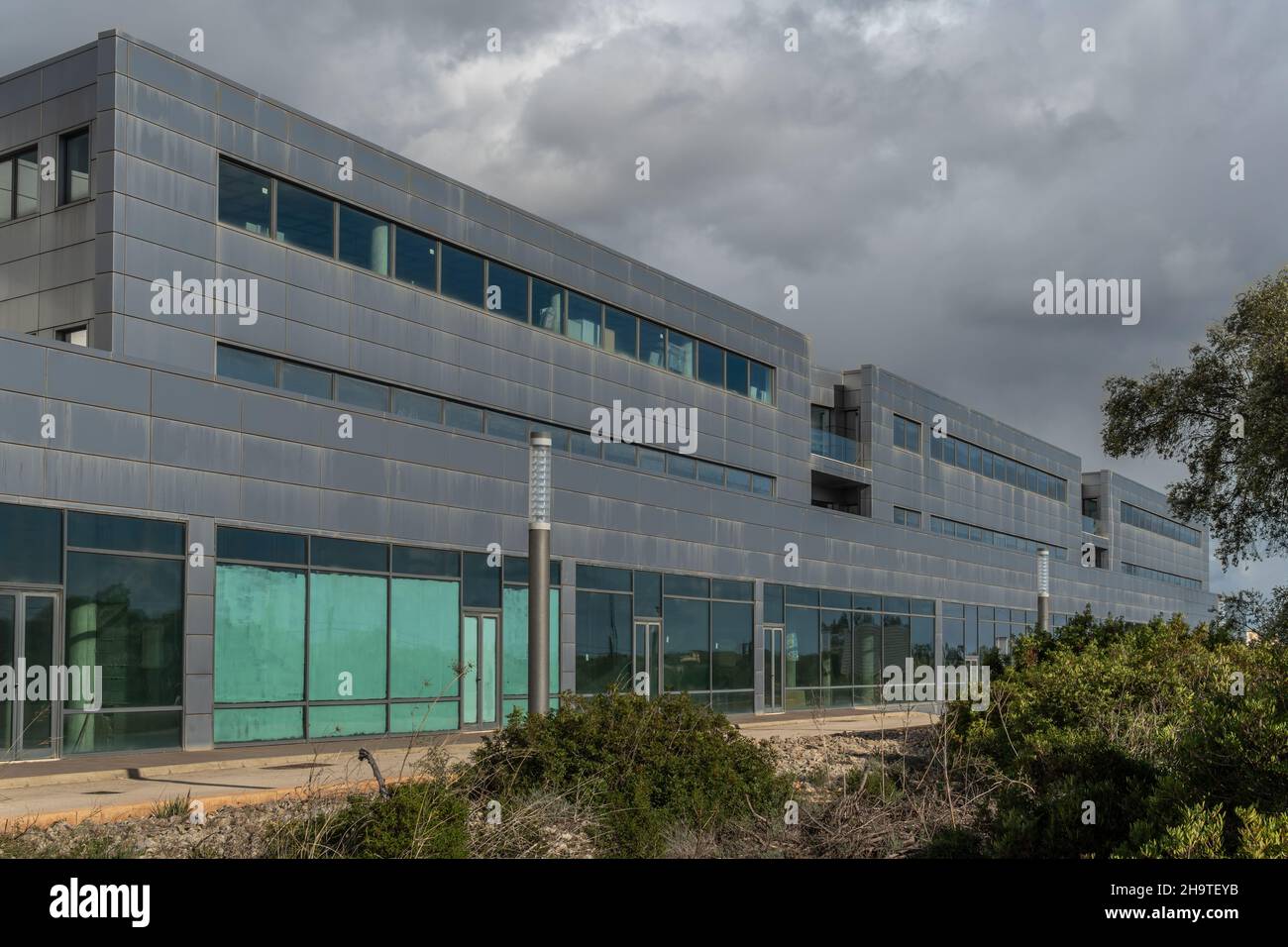 Llucmajor, Spain; december 05 2021: Halcon viajes company at its headquarters in the Son Noguera industrial park, Llucmajor, Mallorca island, Spain Stock Photo