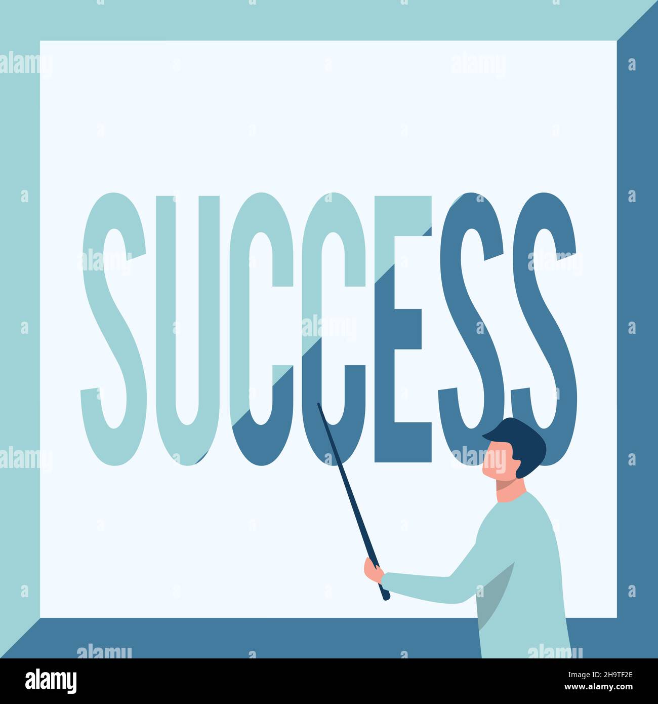 Conceptual caption Success. Word for aim purpose good or