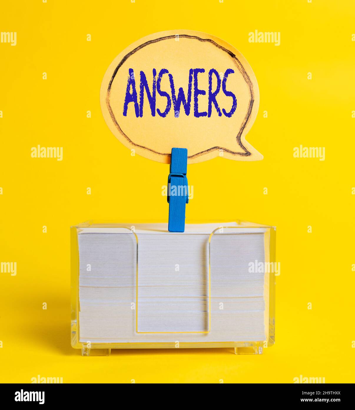 Text caption presenting Answers. Business overview Reactions responses