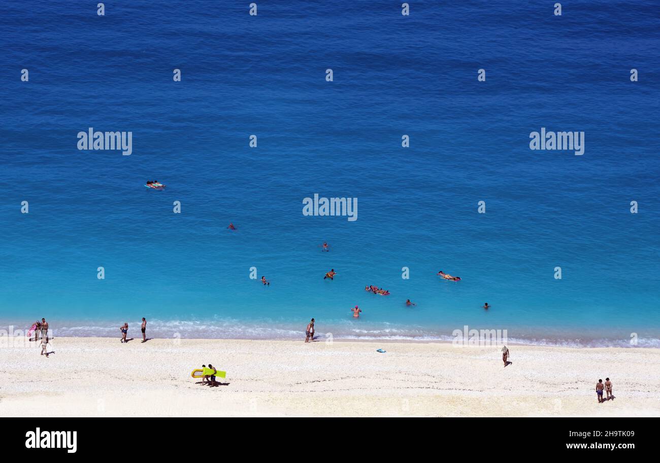 beach of Mirtos, Greece, Ionian Islands, Kefalonia Stock Photo