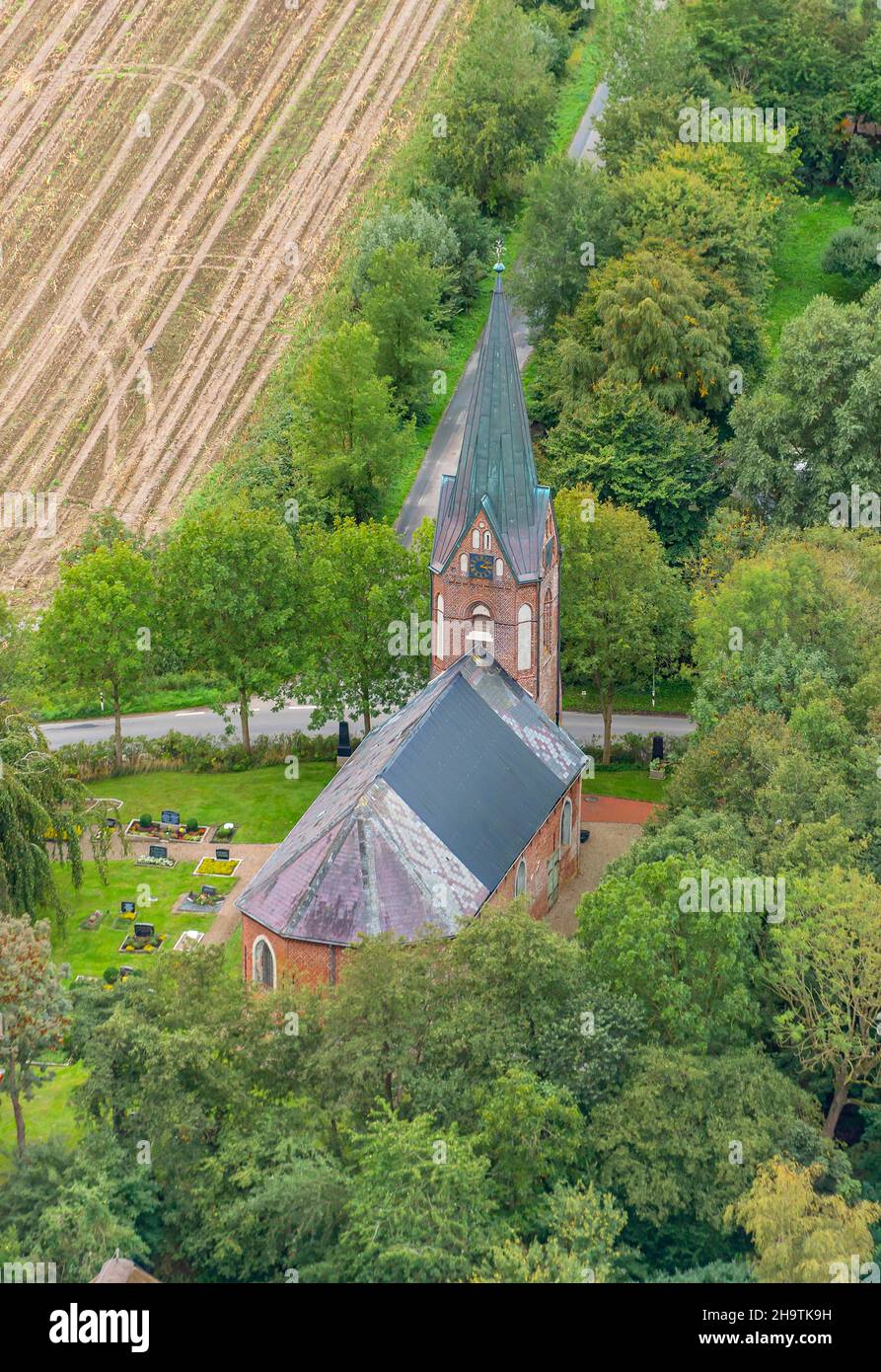 Church of the village Welt, Germany, Schleswig-Holstein Stock Photo