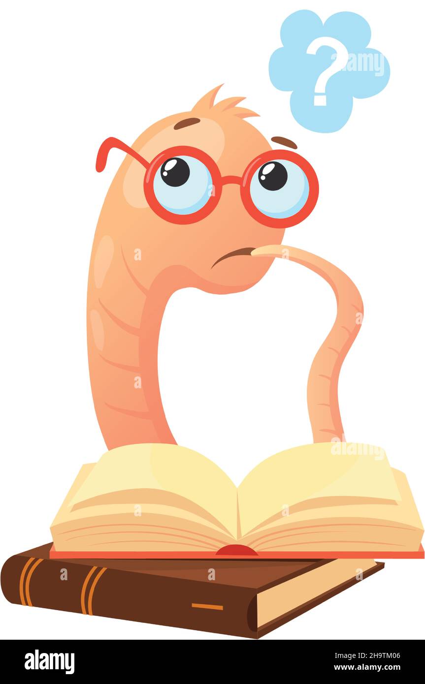 Bookworm cartoon hi-res stock photography and images - Alamy Bookworm cartoon hi-res stock photography and images - Alamy