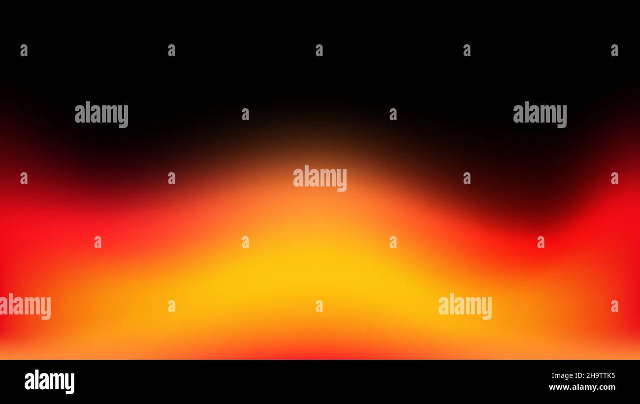 Orange Sparkle on Black Background. Red Flash. Highlight on dark