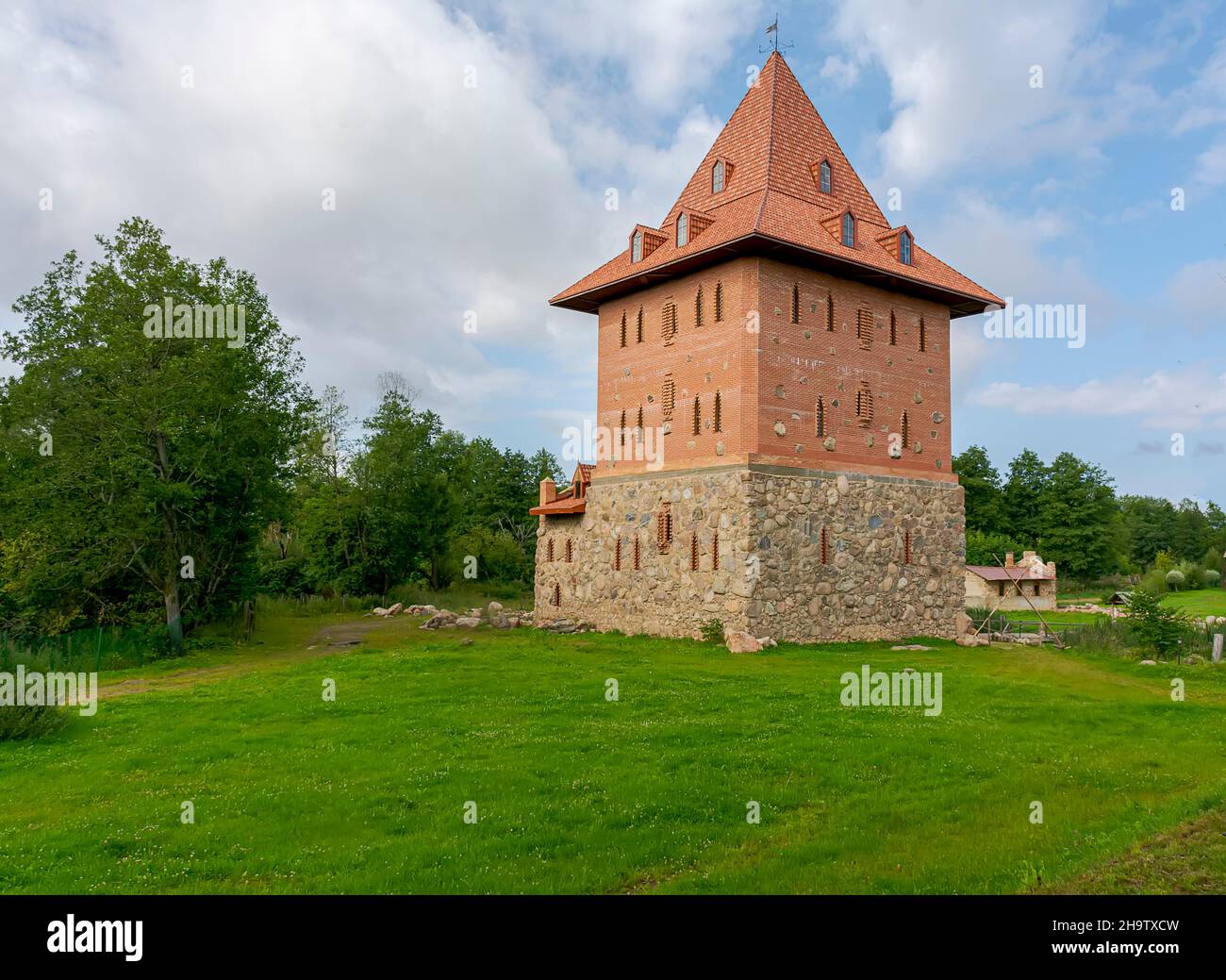 Sula village, 14, Stolbtsovsky district, Minsk region, Belarus. August ...