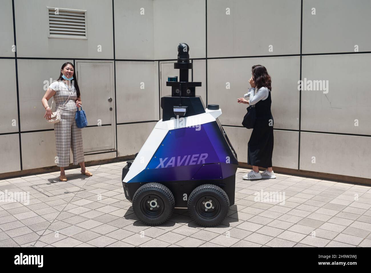 "15.09.2021, Singapore, , Singapore An autonomous robot named Xavier