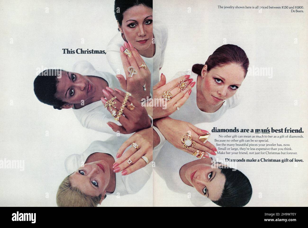 Vintage December 1973 "Playboy Magazine" advertisement, USA Stock Photo