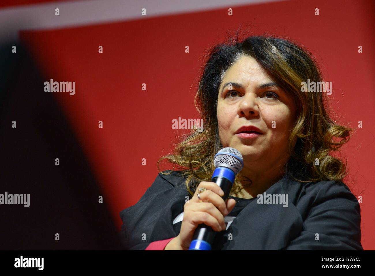 Rome, Italy. 08th Dec, 2021. Michela Murgia, writer during â€œPiu  libri piu liberi The National Fair of Small and Medium Publishing, News in  Rome, Italy, December 08 2021 Credit: Independent Photo Agency/Alamy