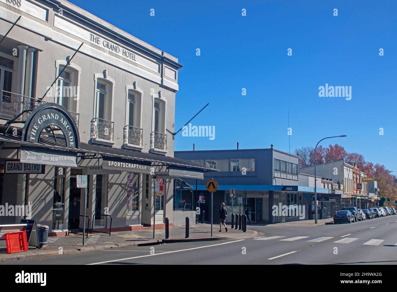 The main street of Bowral Stock Photo Alamy