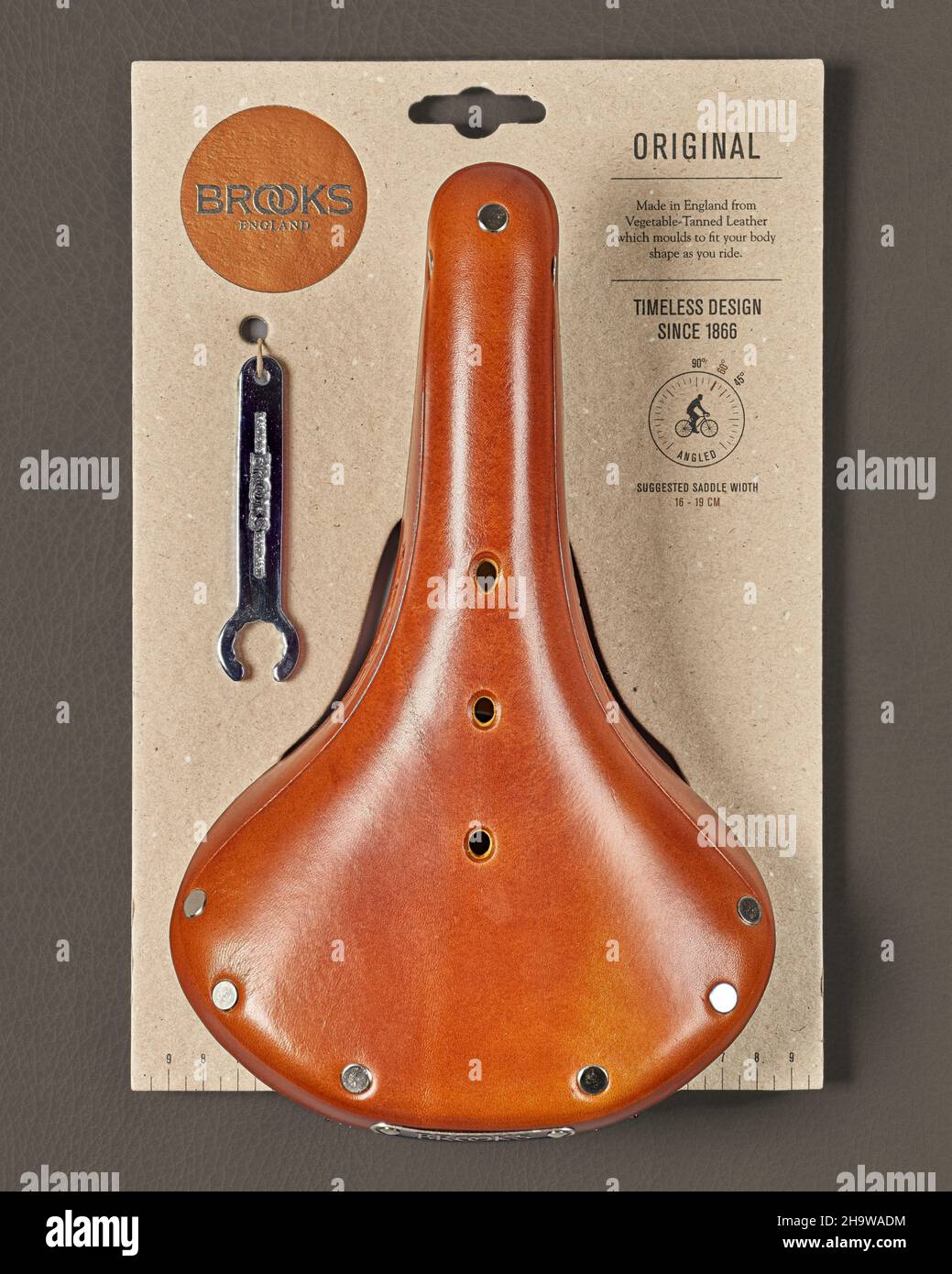 Brooks B17 saddle Stock Photo