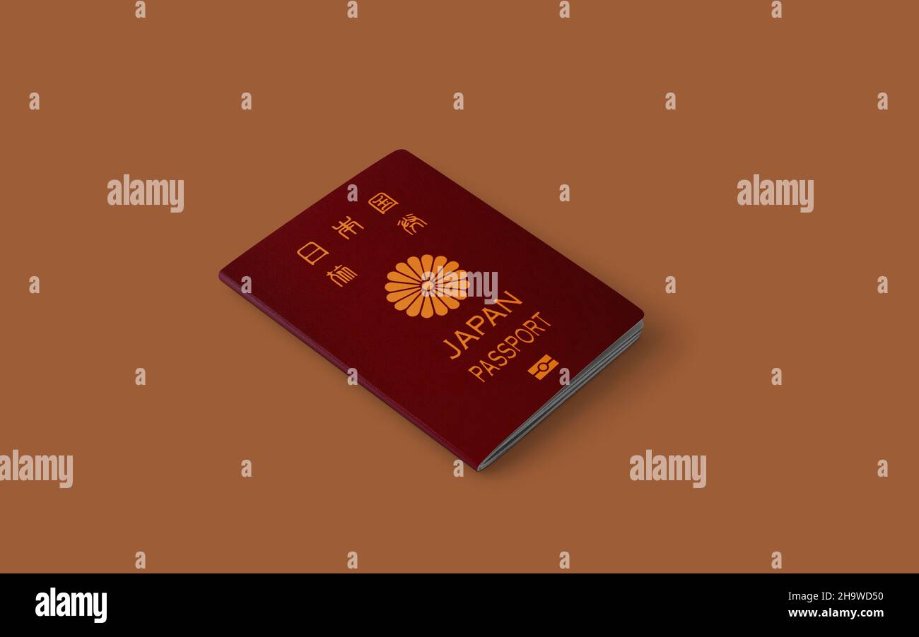 Japanese Passport,official passport of japan Stock Photo Alamy