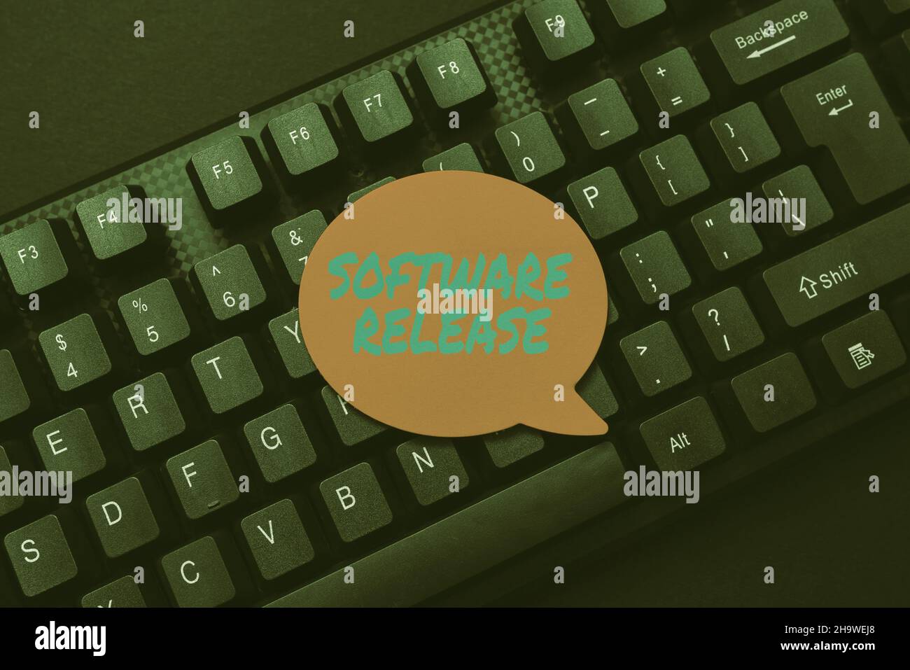 Hand writing sign Software Release. Business approach sum of stages of ...