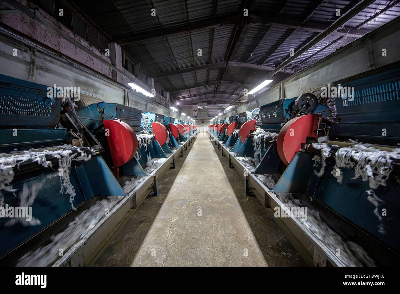 Modern cotton gin machine. The cotton engine or cotton gin, that is