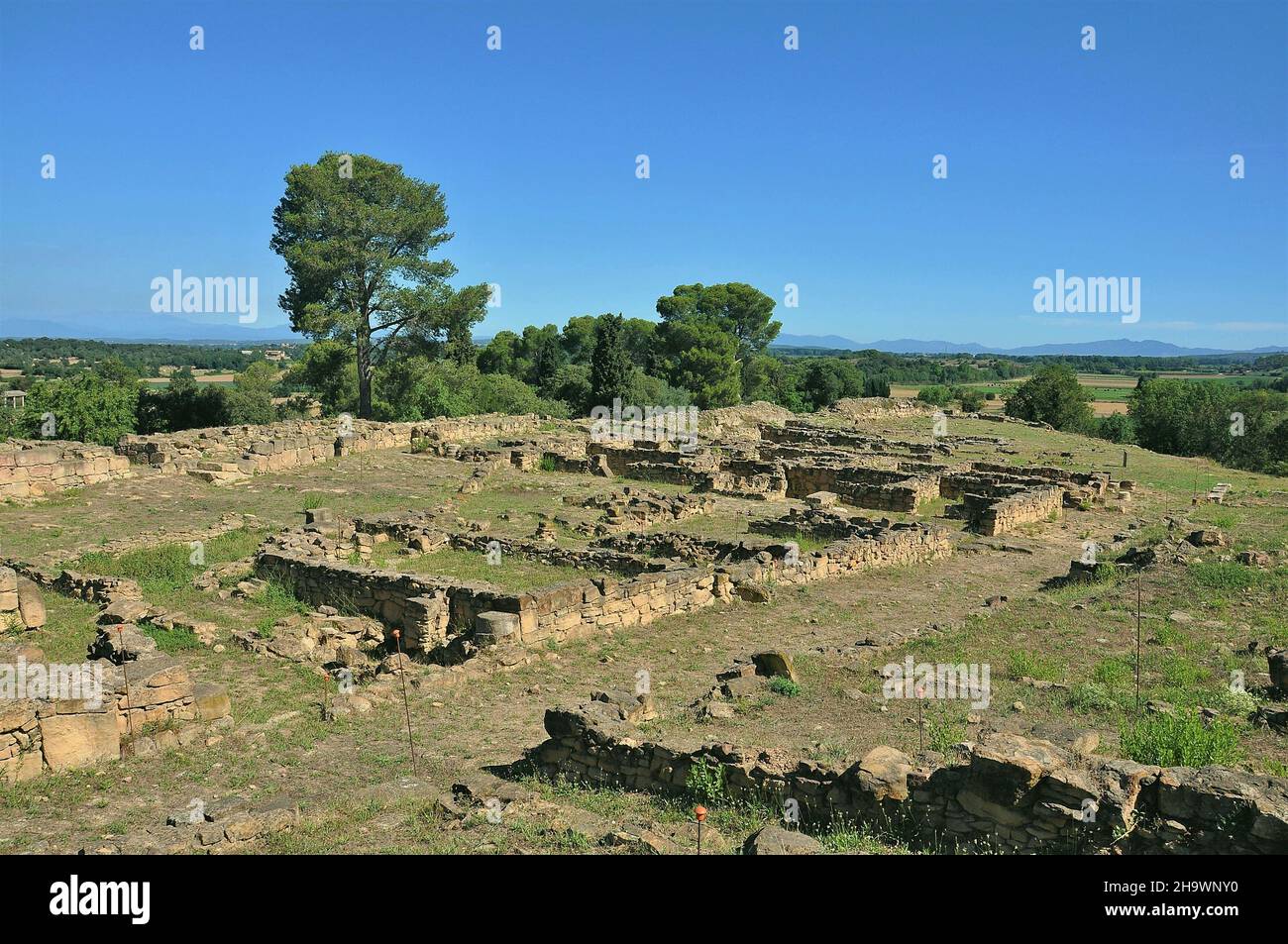Iberian city of Ullastret in the Baix Empordà region, Gerona province, Catalonia, Spain Stock Photo