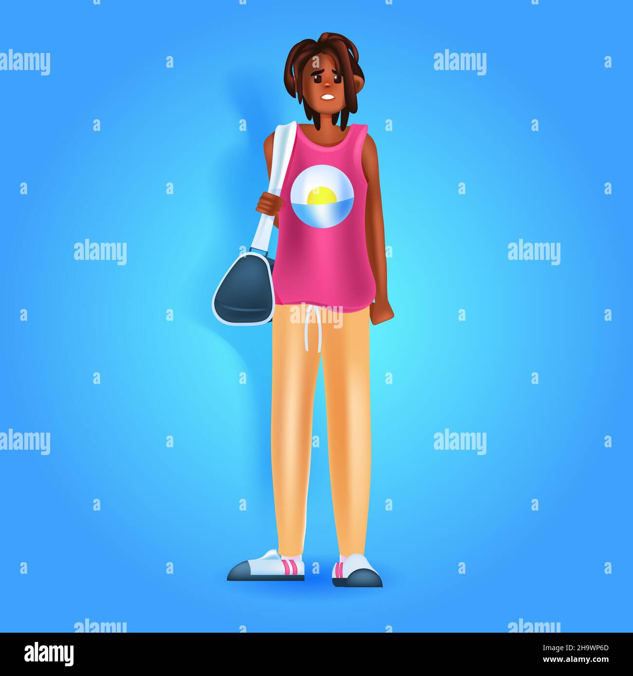Women T Shirt Fashion Casual Cartoon Feminism Cartoon African Girl Print Ladies Short Sleeve T-shirt