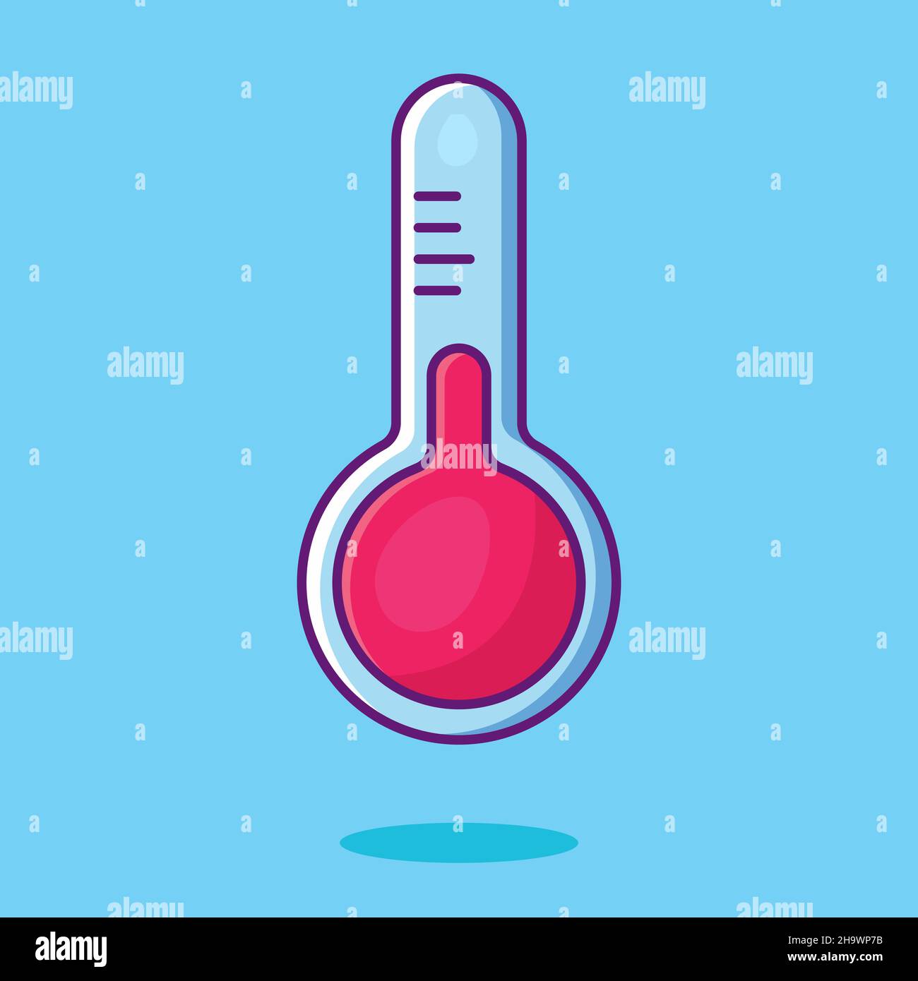 Cartoon thermometer hot and cold Stock Vector Images Alamy