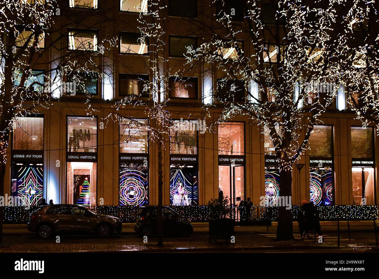 llumination of the luxury brands during Christmas holiday season