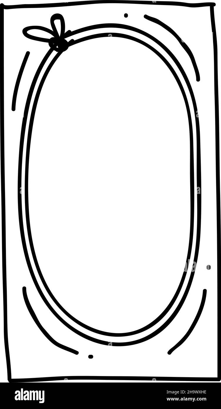 Cute oval picture frame Blank portrait template Stock Vector Image Cute oval picture frame Blank portrait template Stock Vector Image