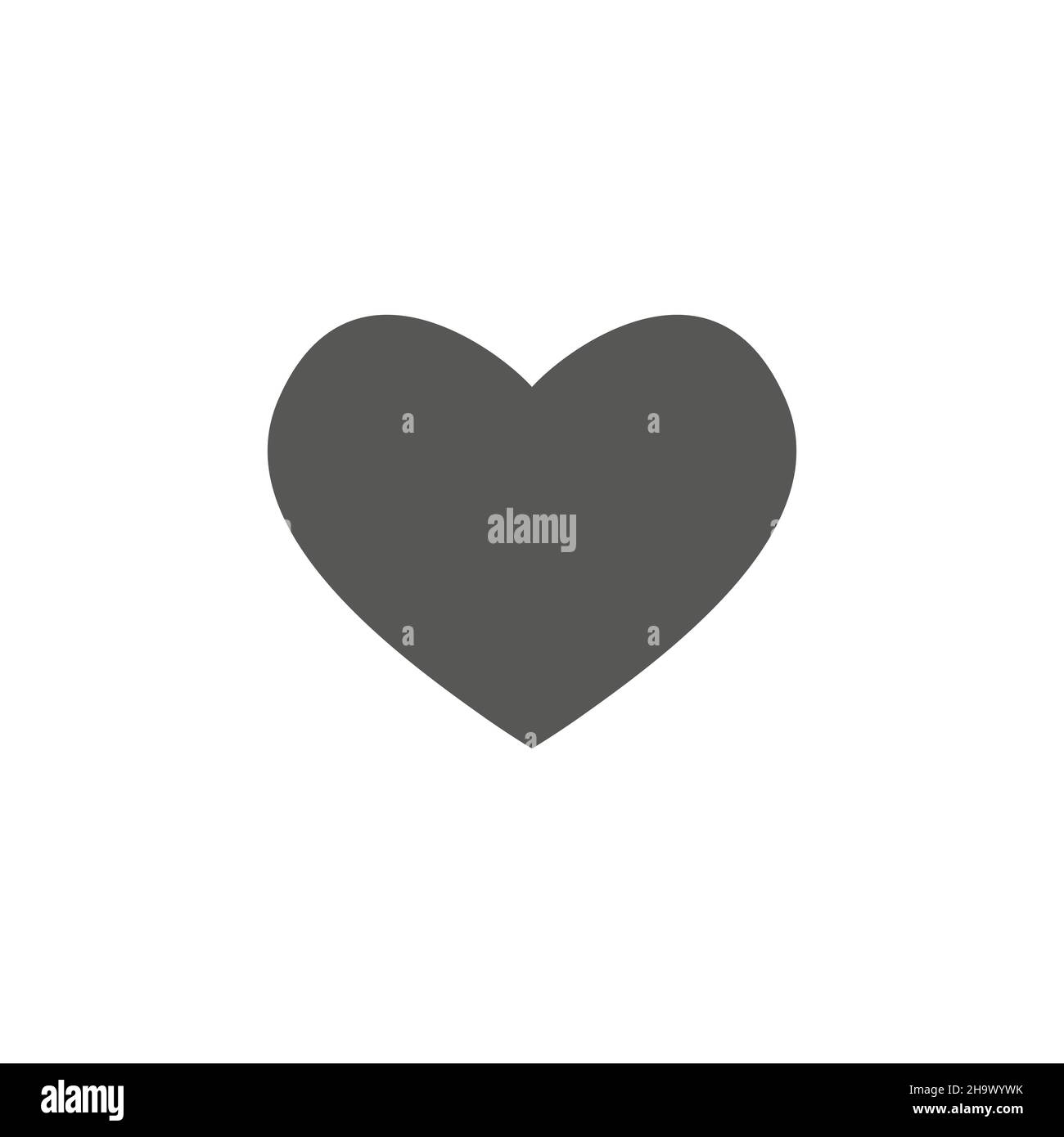 Heart vector icon, Love symbol. Valentine s Day sign, emblem isolated ...