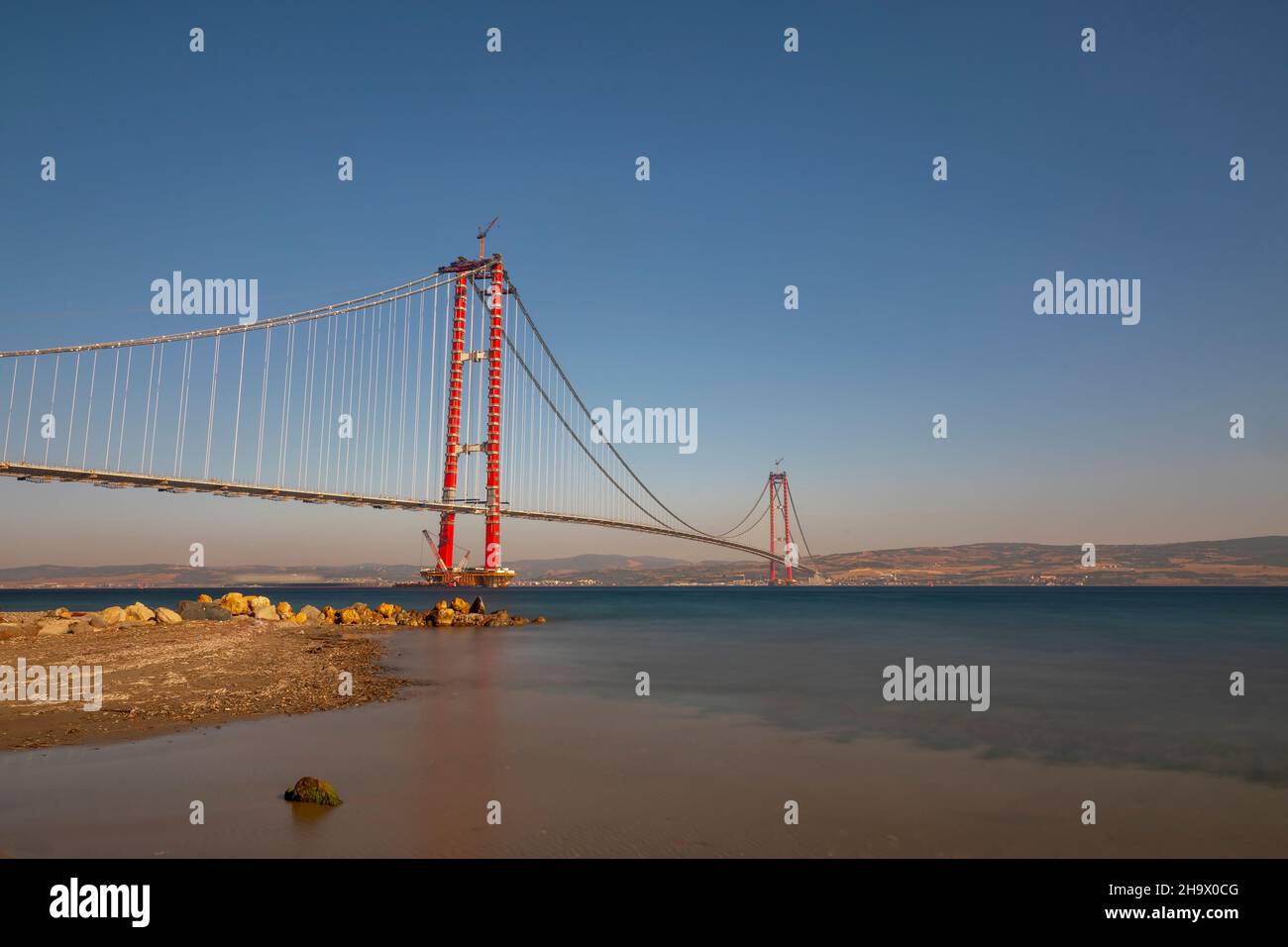 new bridge connecting two continents 1915 canakkale bridge (dardanelles