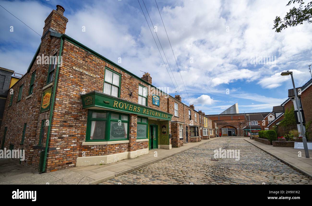 File photo dated 19/09/21 of a general view of The Rovers Return, Coronation Sreet, Greater Manchester, part of the ITV soap Coronation Street. Coronation Street will avoid going 'dark and gothic' like many other soaps for its Christmas special, instead focusing on 'heartwarming and joyous' themes, Iain MacLeod its producer has said. Stock Photo