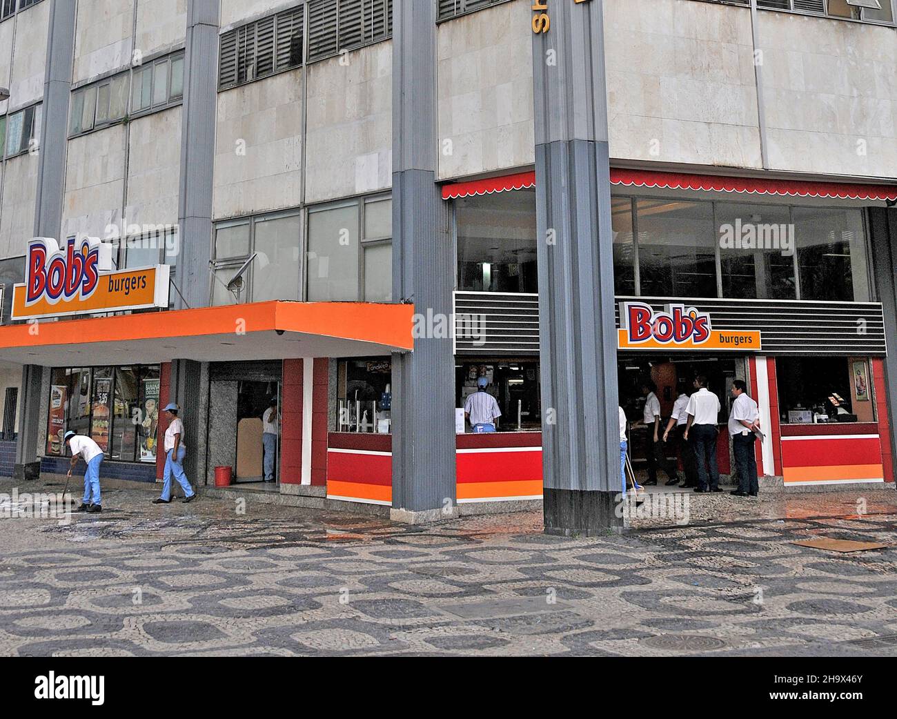Shopping, Avenida Central, Bob burgers , Rio de Janeiro, Brazil Stock Photo
