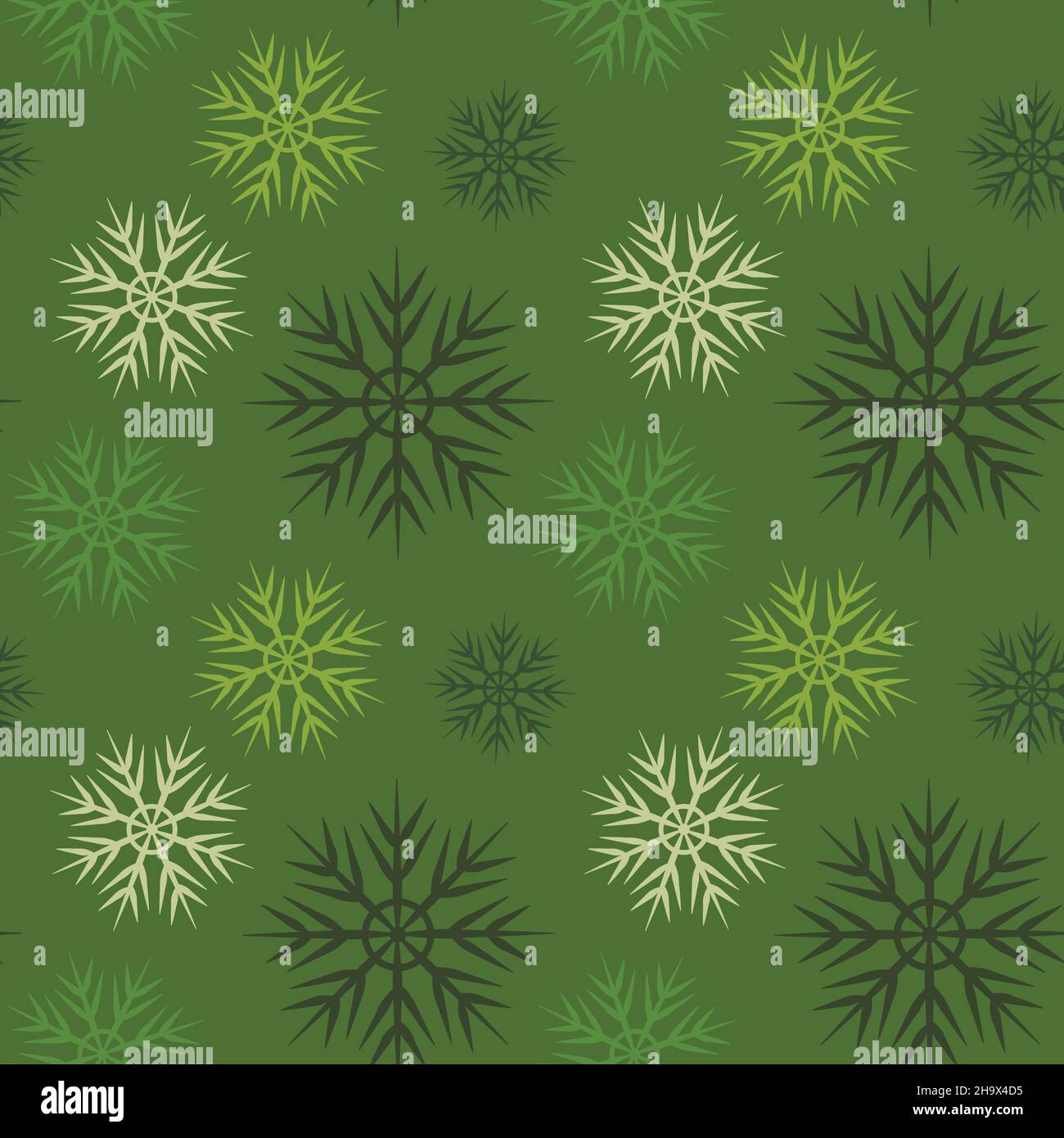 A seamless pattern on a square background is snowflakes. Design element ...
