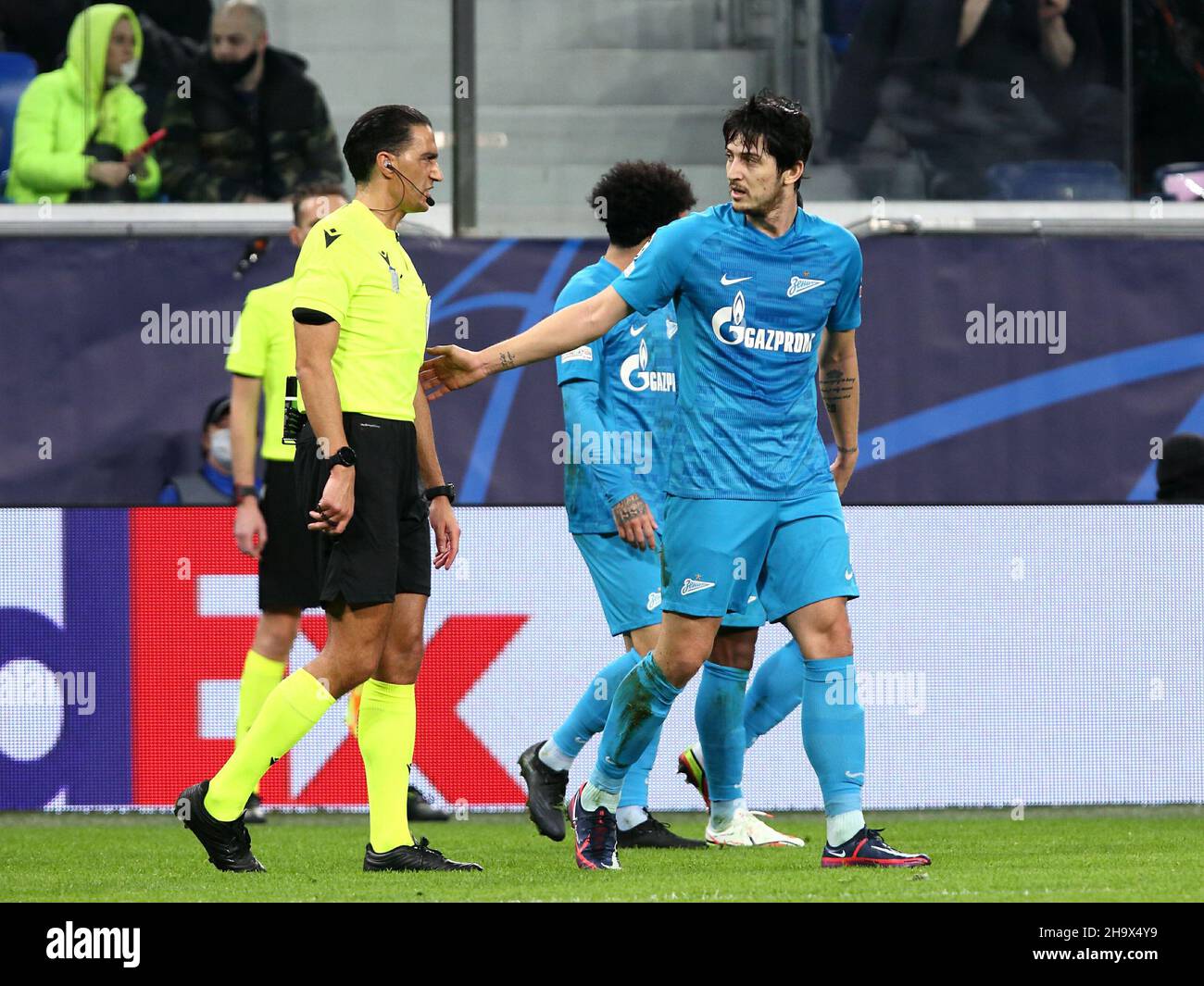 Saint Petersburg, Russia - 8 December 2021: Football, UEFA Champions ...